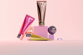 3d cosmetics, clothing mockups and product models