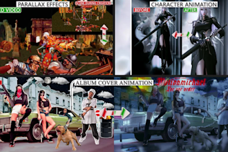animate your images, wallpapers, character in 2d or parallax