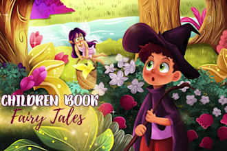 draw beautiful fairy tale and whimsical children book illustration