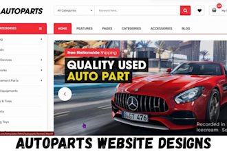 autoparts shopify store, automotive car part website, vehicle parts dropshipping