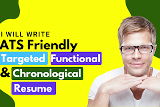 write ats friendly functional or chronological tech resume linkedin profile