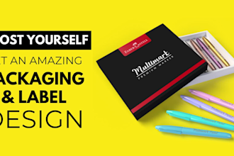design amazing product packaging and labels