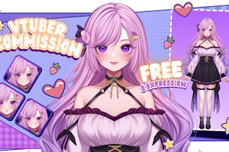 design and rig a high quality live2d vtuber model
