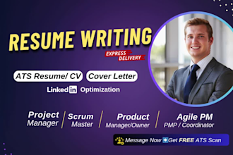 write product, project manager resume, scrum master, pmp, coordinator, owner cv