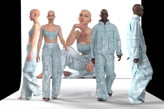 design 3d fashion cloth, jacket, 3d apparel, hoodie, 3d t shirt design, jean