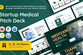 create a startup investor pitch deck