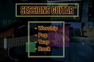 record professional electric and acoustic guitar