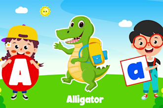 create kids learning videos