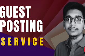publish da 60 dofollow guest post SEO backlinks and unique human written content