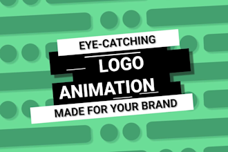 create custom logo animation, intro and outro for brand or youtube
