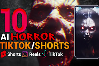 create ai horror youtube shorts tiktok scary videos