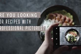 write your recipe with a high resolution picture