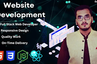build, rebuild website development as full stack developer, front end dev