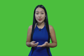 be your spokesperson on a green screen