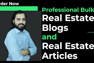 write bulk real estate blogs and real estate articles