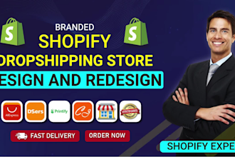 create a profitable shopify dropshipping store, shopify store design