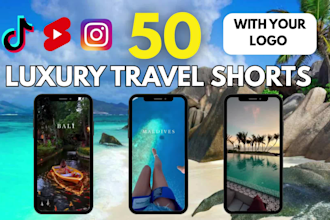 make luxury travel content for instagram, tiktok, and youtube shorts