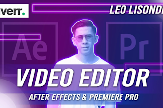 edit any kinds of video using premiere pro or after effects