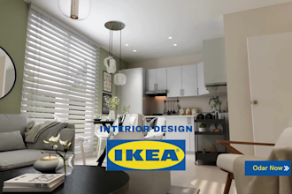 do interior designs your living room, bedroom, boho kitchen using ikea products