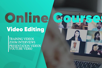 edit course videos for elearning platforms with long  duration