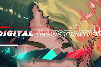 draw digital art, concept art, illustration, and anime