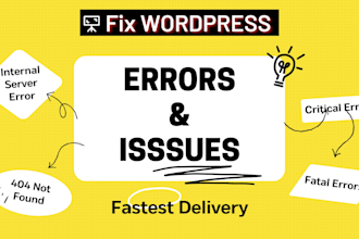 fix wordpress issues, critical errors, debug