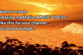 make meditation and relaxing videos for youtube channel