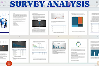 do survey analysis, data visualization, and reports as a survey analyst