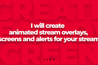 make professional streaming overlay animation