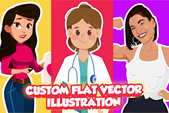 draw digital illustration, character, website, book or gifts