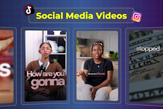 edit instgram reels, youtube shorts and tiktok videos
