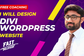 do divi wordpress website design or redesign by builder, divi theme service