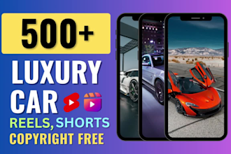 create luxury super car reels shorts