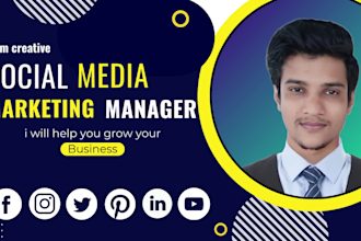 be your social media manager and organic growth