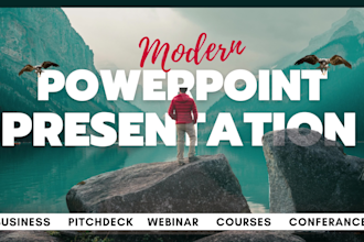 design professional creative business presentation and powerpoint slides