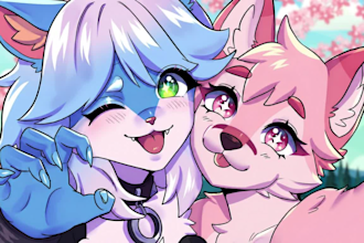 draw furry art, fursona, furry pfp, furry oc and anthro art, sfw