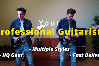 be your professional session guitarist for electric guitar