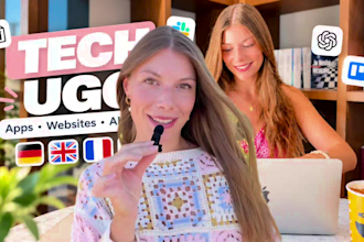 authentic german female tech ugc for apps and websites