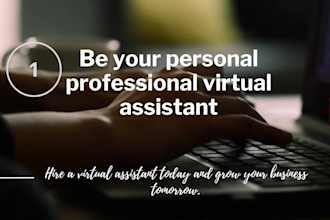 be your personal professional virtual assistant