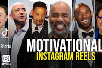 make full screen motivational instagram reels and youtube shorts
