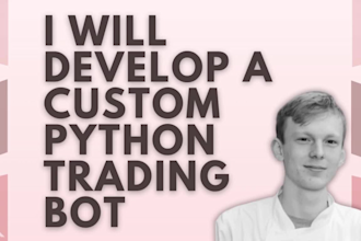develop a custom python trading bot