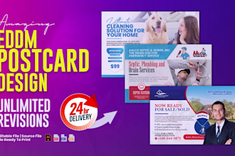 design an attractive eddm postcard design for your brand