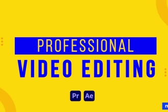 do professional video editing and motion graphics for you