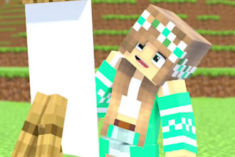 making 3d minecraft animation using a blender