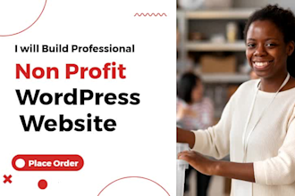 create a professional nonprofit charity donation church ngo wordpress website