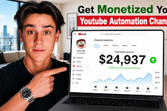 build and monetized youtube automation channel with cash cow videos