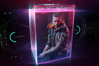create a unique holographic cards for your brand