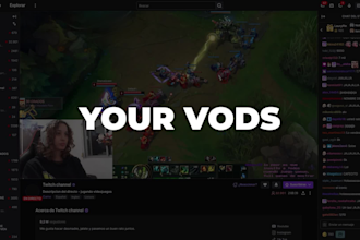 edit your twitch vods or gaming clips for youtube or tiktok