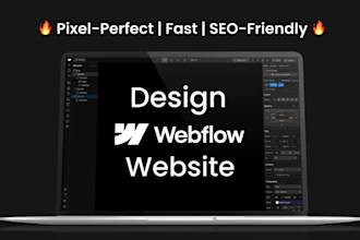 design or fix webflow website, cms, optimize SEO, convert figma to webflow