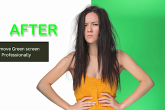 professionally background remove ,green screen photo process